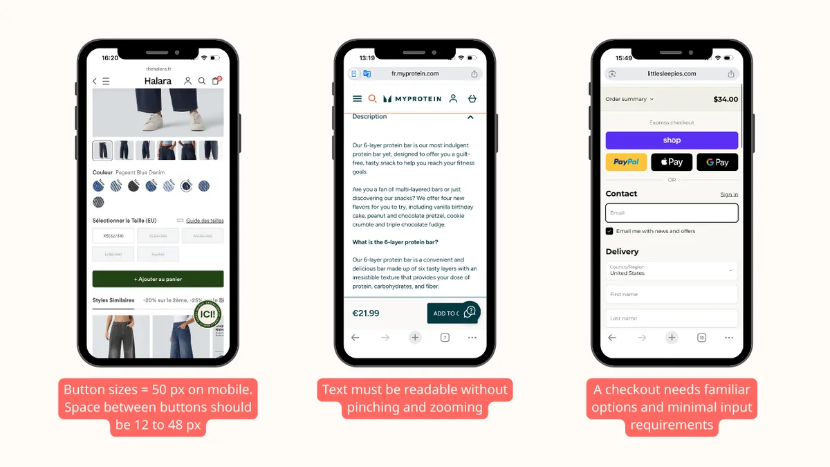 Website UX Basics for Small E-commerce Teams: Design for mobile first. Website UX Basics for Small E-commerce Teams: Design for mobile first.