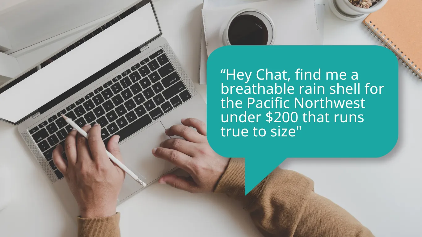 Shoppers describe situations, not keywords. Shoppers describe situations, not keywords.